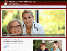 Tablet Screenshot of healthathomeservices.com